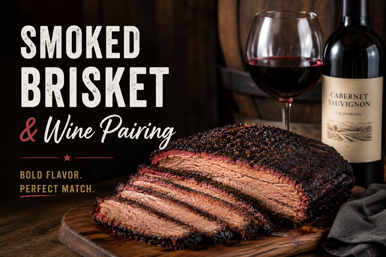 Brisket and wine